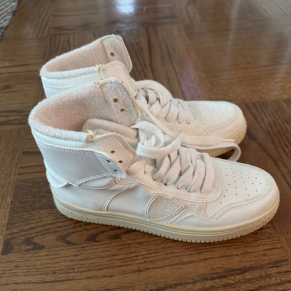 Women's Philippe Model White High Tops size 6.5